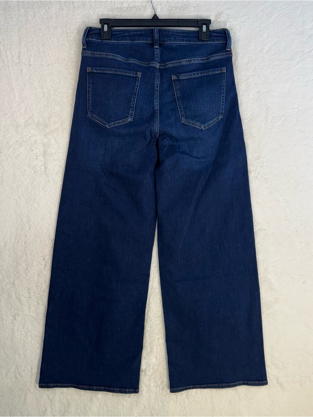 Quince Bella Stretch Wide Leg Jeans Women’s 31 Midnight Blue Denim Classic NEW - Picture 5 of 9